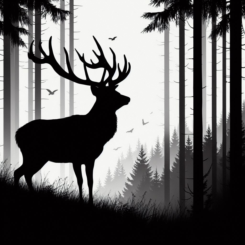 deer alert in the forest